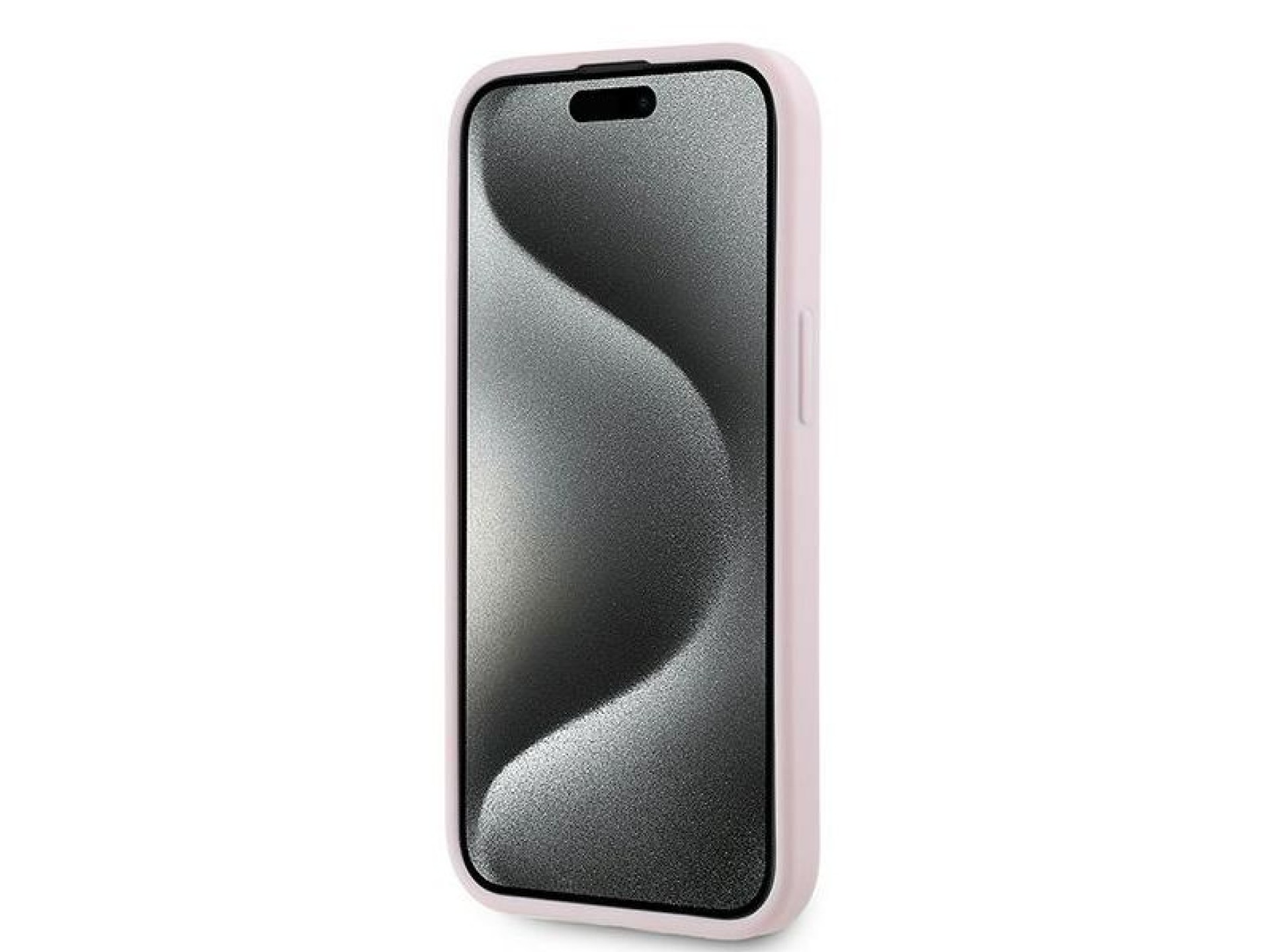 Funda Karl Lagerfeld Diagonal Quilted Script para iPhone 15 / 14 / 13 - rosa