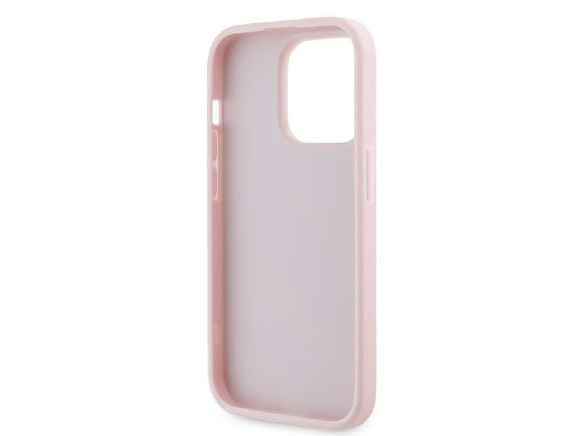 Karl Lagerfeld Diagonal Quilted Script case for iPhone 14 Pro Max - pink