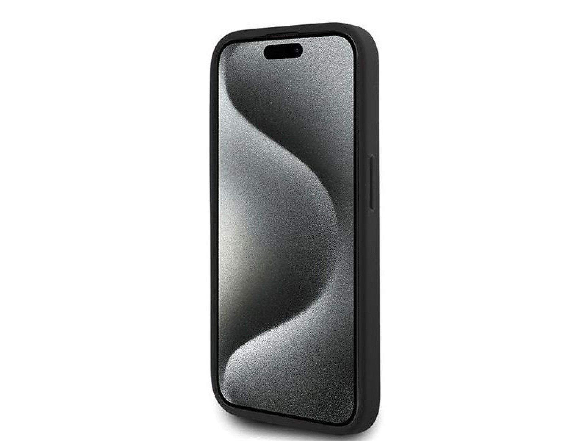 Funda Karl Lagerfeld Diagonal Quilted Script para iPhone 15 Pro Max - negra