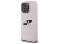Karl Lagerfeld Silicone Nauble Heads Print MagSafe Case for iPhone 16 Pro - Pink Karl Lagerfeld Silicone Nauble Heads Print MagSafe Case for iPhone 16 Pro - Pink