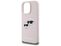 Karl Lagerfeld Silicone Nauble Heads Print MagSafe Case for iPhone 16 Pro - Pink Karl Lagerfeld Silicone Nauble Heads Print MagSafe Case for iPhone 16 Pro - Pink