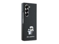 Karl Lagerfeld Saffiano Metal Pin Case for Samsung Galaxy Z Fold 6 - Black Karl Lagerfeld Saffiano Metal Pin Case for Samsung Galaxy Z Fold 6 - Black