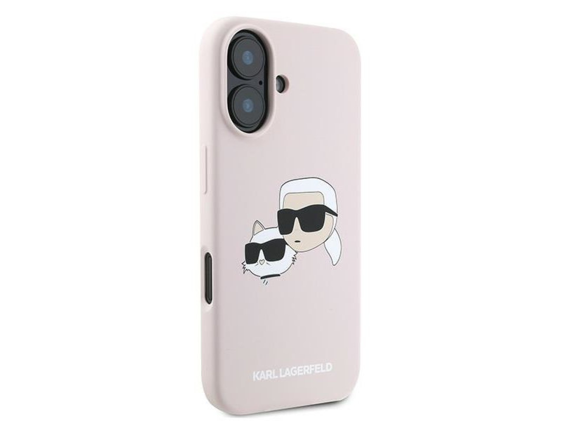 Capa MagSafe de silicone com estampa de cabeças de naufrágio de Karl Lagerfeld para iPhone 16 Plus -