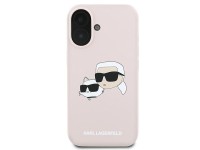 Capa MagSafe de silicone com estampa de cabeças de naufrágio de Karl Lagerfeld para iPhone 16 Plus - Capa MagSafe de silicone com estampa de cabeças de naufrágio de Karl Lagerfeld para iPhone 16 Plus -
