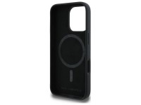 Karl Lagerfeld Silicone Case Heads Print MagSafe for iPhone 16 Pro - Black