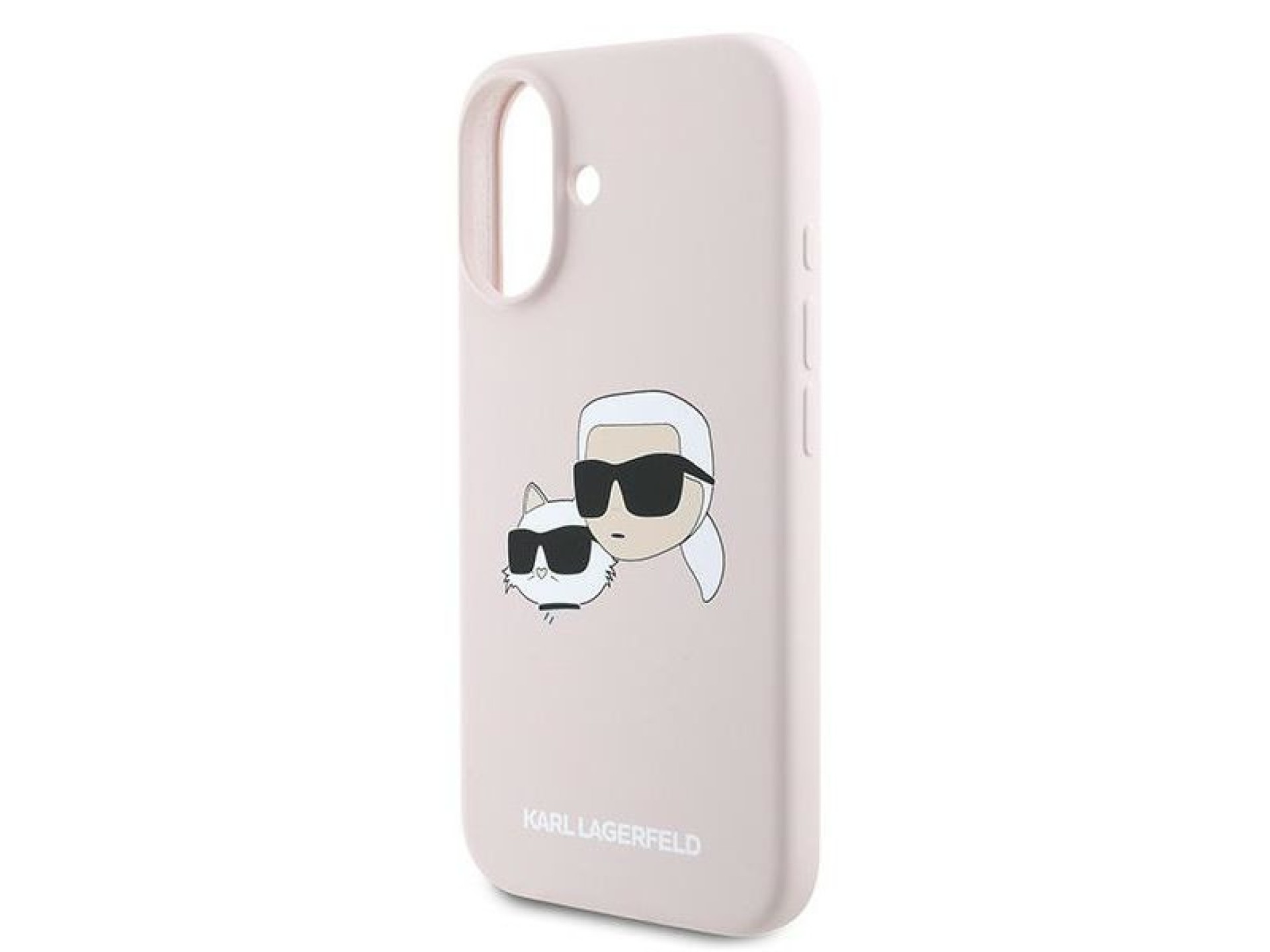 Capa MagSafe de silicone com estampa de cabeças de naufrágio de Karl Lagerfeld para iPhone 16 Plus -