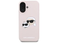 Funda MagSafe de silicona con estampado de cabezas de nauble de Karl Lagerfeld para iPhone 16 - Rosa Funda MagSafe de silicona con estampado de cabezas de nauble de Karl Lagerfeld para iPhone 16 - Rosa