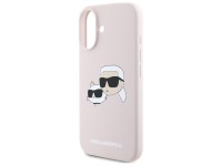 Funda MagSafe de silicona con estampado de cabezas de nauble de Karl Lagerfeld para iPhone 16 - Rosa Funda MagSafe de silicona con estampado de cabezas de nauble de Karl Lagerfeld para iPhone 16 - Rosa
