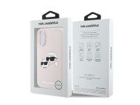 Capa MagSafe de silicone com estampa de cabeças de naufrágio de Karl Lagerfeld para iPhone 16 Plus - Capa MagSafe de silicone com estampa de cabeças de naufrágio de Karl Lagerfeld para iPhone 16 Plus -