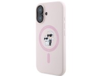Funda de silicona Karl Lagerfeld con diseño de las cabezas de Karl y Choupette y anillo MagSafe para Funda de silicona Karl Lagerfeld con diseño de las cabezas de Karl y Choupette y anillo MagSafe para
