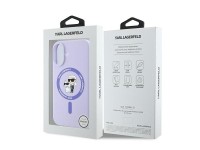 Karl Lagerfeld Silicone Karl&Choupette Heads Ring MagSafe Case for iPhone 16 Plus - Purple Karl Lagerfeld Silicone Karl&Choupette Heads Ring MagSafe Case for iPhone 16 Plus - Purple