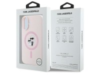 Funda de silicona Karl Lagerfeld con diseño de cabezas de Karl y Choupette y anillo MagSafe para iPh Funda de silicona Karl Lagerfeld con diseño de cabezas de Karl y Choupette y anillo MagSafe para iPh