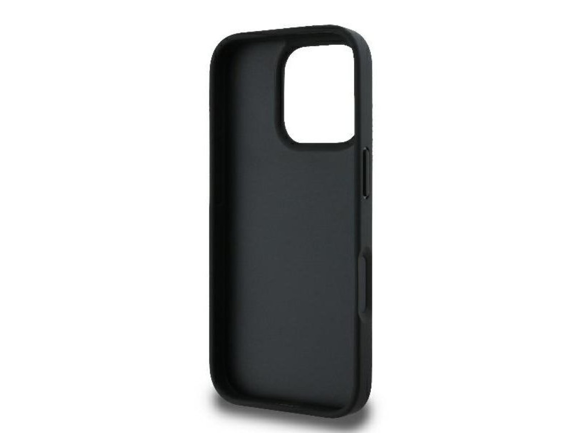 Capa para iPhone 16 Pro Max com broche de cabeça de Karl Lagerfeld e monograma Karl & Choupette - Pr