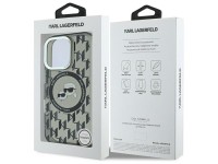 Karl Lagerfeld IML Monogram Karl & Choupette Head MagSafe iPhone 16 Pro Case - Black Karl Lagerfeld IML Monogram Karl & Choupette Head MagSafe iPhone 16 Pro Case - Black