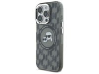 Karl Lagerfeld IML Monogram Karl & Choupette Head MagSafe iPhone 16 Pro Case - Black Karl Lagerfeld IML Monogram Karl & Choupette Head MagSafe iPhone 16 Pro Case - Black
