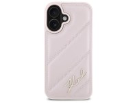 Funda acolchada con la firma de Karl Lagerfeld para iPhone 16 - Rosa Funda acolchada con la firma de Karl Lagerfeld para iPhone 16 - Rosa