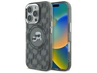 Karl Lagerfeld IML Monogram Karl & Choupette Head MagSafe iPhone 16 Pro Case - Black Karl Lagerfeld IML Monogram Karl & Choupette Head MagSafe iPhone 16 Pro Case - Black