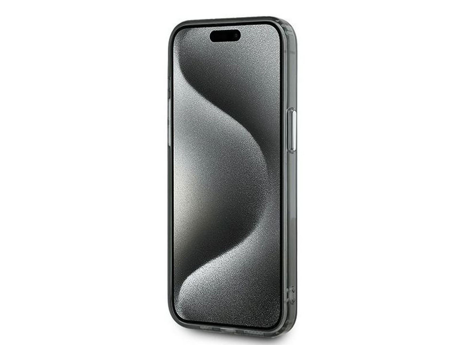 Funda Karl Lagerfeld IML Monogram Karl & Choupette Head MagSafe para iPhone 15 Pro - Negra