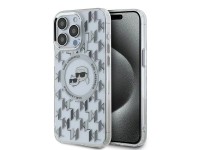 Funda Karl Lagerfeld IML Monogram Karl & Choupette Head MagSafe para iPhone 15 Pro - Transparente Funda Karl Lagerfeld IML Monogram Karl & Choupette Head MagSafe para iPhone 15 Pro - Transparente