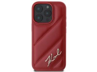 Capa Karl Lagerfeld Matelassada para iPhone 16 Pro - Vermelha Capa Karl Lagerfeld Matelassada para iPhone 16 Pro - Vermelha