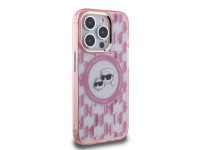 Capa MagSafe para iPhone 15 Pro com monograma Karl Lagerfeld IML Karl & Choupette Head - Rosa Capa MagSafe para iPhone 15 Pro com monograma Karl Lagerfeld IML Karl & Choupette Head - Rosa