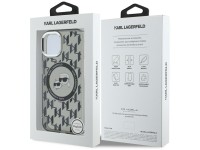 Karl Lagerfeld IML Monogram Karl & Choupette Head MagSafe iPhone 15 Plus Case - Black Karl Lagerfeld IML Monogram Karl & Choupette Head MagSafe iPhone 15 Plus Case - Black