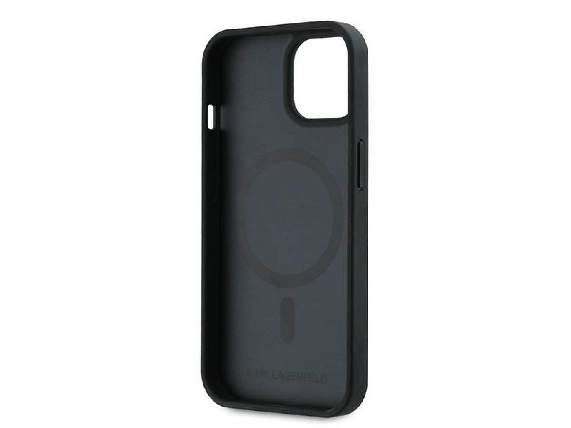 Capa MagSafe Karl Lagerfeld Karl Head para iPhone 15 Plus - Preta