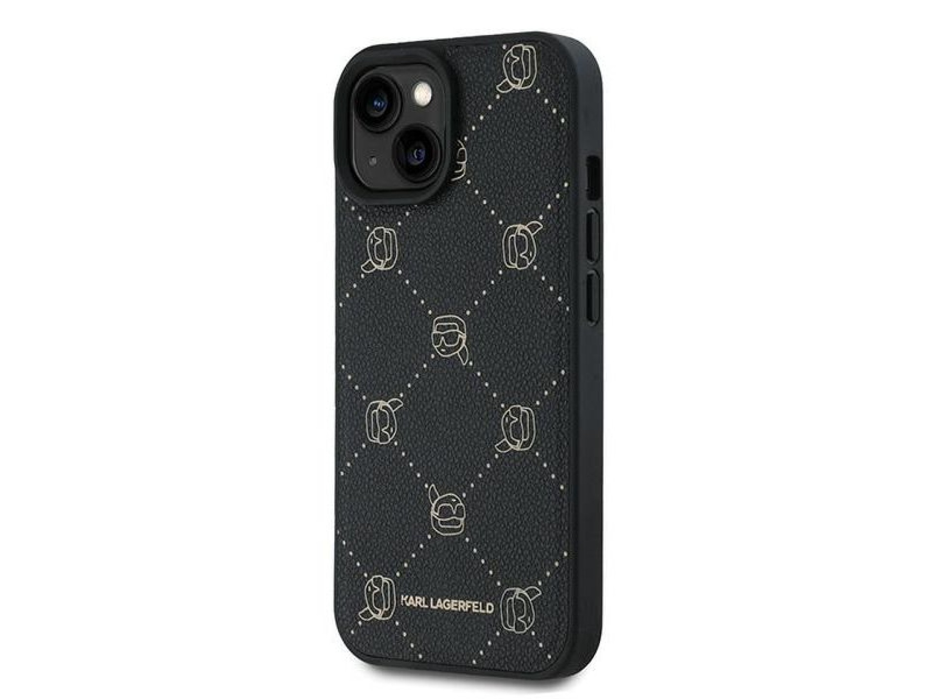 Capa MagSafe Karl Lagerfeld Karl Head para iPhone 15 Plus - Preta