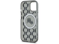 Capa MagSafe para iPhone 15 com monograma Karl Lagerfeld IML Karl & Choupette Head - Preta Capa MagSafe para iPhone 15 com monograma Karl Lagerfeld IML Karl & Choupette Head - Preta