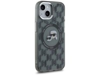 Capa MagSafe para iPhone 15 com monograma Karl Lagerfeld IML Karl & Choupette Head - Preta Capa MagSafe para iPhone 15 com monograma Karl Lagerfeld IML Karl & Choupette Head - Preta