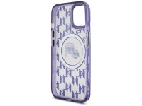 Funda Karl Lagerfeld IML Monogram Karl & Choupette Head MagSafe para iPhone 15 - Morada Funda Karl Lagerfeld IML Monogram Karl & Choupette Head MagSafe para iPhone 15 - Morada