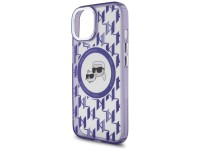 Funda Karl Lagerfeld IML Monogram Karl & Choupette Head MagSafe para iPhone 15 - Morada Funda Karl Lagerfeld IML Monogram Karl & Choupette Head MagSafe para iPhone 15 - Morada