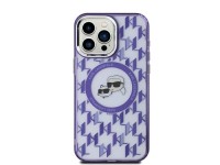 Funda Karl Lagerfeld IML Monogram Karl & Choupette Head MagSafe para iPhone 15 - Morada Funda Karl Lagerfeld IML Monogram Karl & Choupette Head MagSafe para iPhone 15 - Morada