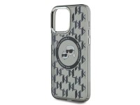 Karl Lagerfeld IML Monogram Karl & Choupette Head MagSafe Case for iPhone 15 Pro Max - Black Karl Lagerfeld IML Monogram Karl & Choupette Head MagSafe Case for iPhone 15 Pro Max - Black