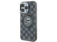 Karl Lagerfeld IML Monogram Karl & Choupette Head MagSafe Case for iPhone 15 Pro Max - Black Karl Lagerfeld IML Monogram Karl & Choupette Head MagSafe Case for iPhone 15 Pro Max - Black