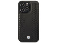 BMW Leather Diamond Pattern case for iPhone 14 Pro - black BMW Leather Diamond Pattern case for iPhone 14 Pro - black