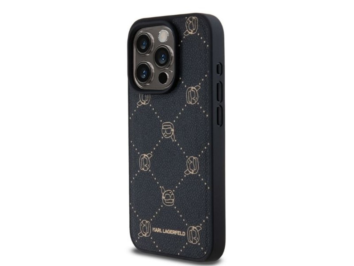 Funda Karl Lagerfeld MagSafe Karl Head para iPhone 15 Pro Max - Negra