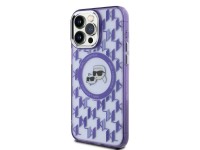 Funda MagSafe Karl Lagerfeld IML Monogram Karl & Choupette Head para iPhone 15 Pro Max - Morada Funda MagSafe Karl Lagerfeld IML Monogram Karl & Choupette Head para iPhone 15 Pro Max - Morada