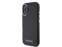 Karl Lagerfeld FW Metal Plate MagSafe iPhone 16 Case - Black Karl Lagerfeld FW Metal Plate MagSafe iPhone 16 Case - Black