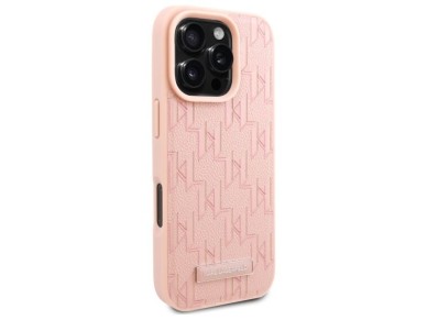 Karl Lagerfeld Hot Stamp Magsafe iPhone 16 Pro Case - Pink Karl Lagerfeld Hot Stamp Magsafe iPhone 16 Pro Case - Pink