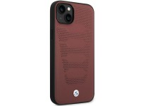 Capa BMW BMHCP14S22RPSR para iPhone 14 6.1" na cor bordô/padrão de bancos em couro bordô Capa BMW BMHCP14S22RPSR para iPhone 14 6.1" na cor bordô/padrão de bancos em couro bordô