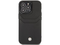 Capa BMW BMHCP14X22RSEPK para iPhone 14 Pro Max 6.7" preta/couro preto com compartimento para cartão Capa BMW BMHCP14X22RSEPK para iPhone 14 Pro Max 6.7" preta/couro preto com compartimento para cartão
