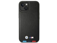 Case BMW BMHCP14S22PTDK iPhone 14 6.1 "black / black Leather Stamp Tricolor Case BMW BMHCP14S22PTDK iPhone 14 6.1 "black / black Leather Stamp Tricolor