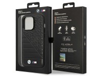 BMW Bi Pattern Case for iPhone 14 Pro 6.1" - Black
