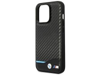 Funda BMW BMHCP14L22NBCK para iPhone 14 Pro de 6,1" negra / negra, de cuero y carbono. Funda BMW BMHCP14L22NBCK para iPhone 14 Pro de 6,1" negra / negra, de cuero y carbono.