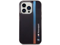 Capa BMW BMHCP14L22HVGV para iPhone 14 Pro 6.1" preta/preta com listras tricolores IML