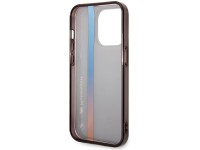 Capa BMW BMHCP14L22HVGV para iPhone 14 Pro 6.1" preta/preta com listras tricolores IML