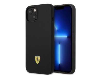Ferrari FEHMSIP14SBK iPhone 14 6.1" black/black hardcase Silicone Metal Logo Magsafe Ferrari FEHMSIP14SBK iPhone 14 6.1" black/black hardcase Silicone Metal Logo Magsafe