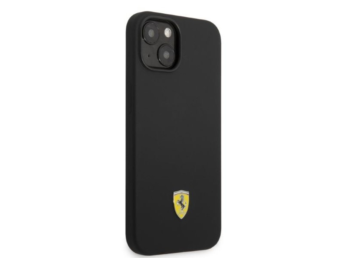 Ferrari FEHMSIP14MBK iPhone 14 Plus 6.7" black/black hardcase Silicone Metal Logo Magsafe
