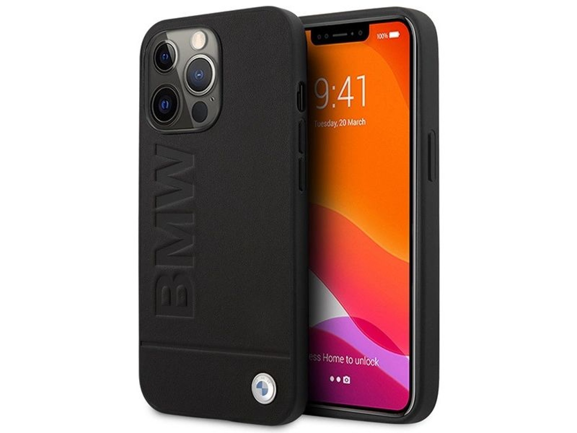 Funda MagSafe con logotipo BMW para iPhone 14 Pro Max - Negra